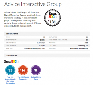 Advice Interactive Group McKinney TX