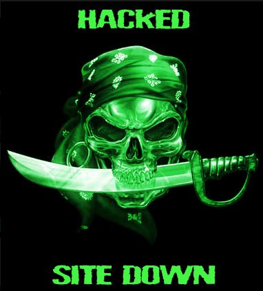 hacked site down
