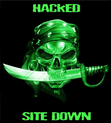 hacked site down